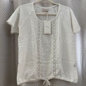 Nomad white organic cotton blouse